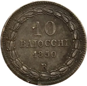 Armes papales surmontées d’une tête d’ange, des clefs de Saint Pierre et d’un tiarre.