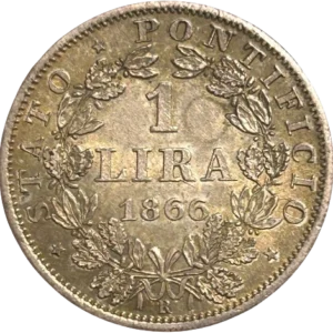 Buste de Pape Pie IX à gauche.