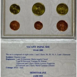 Vatican - Coffret euros Brillant Universel - 2005 Sede Vacante