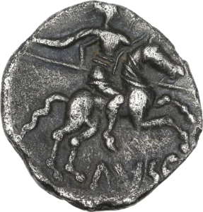 AUSCRO - Cavalier allant à droite, tenant une lance de la main droite.