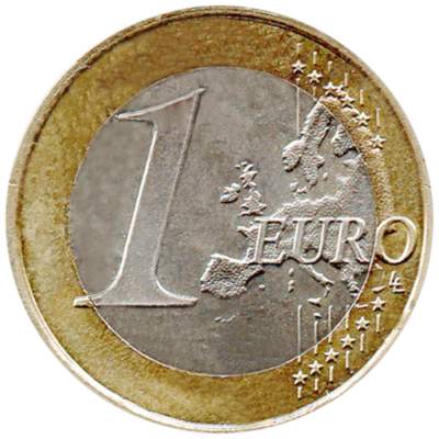 Un Euro r&eacute;cup&eacute;r&eacute; dans le porte-monnaie de mamie
